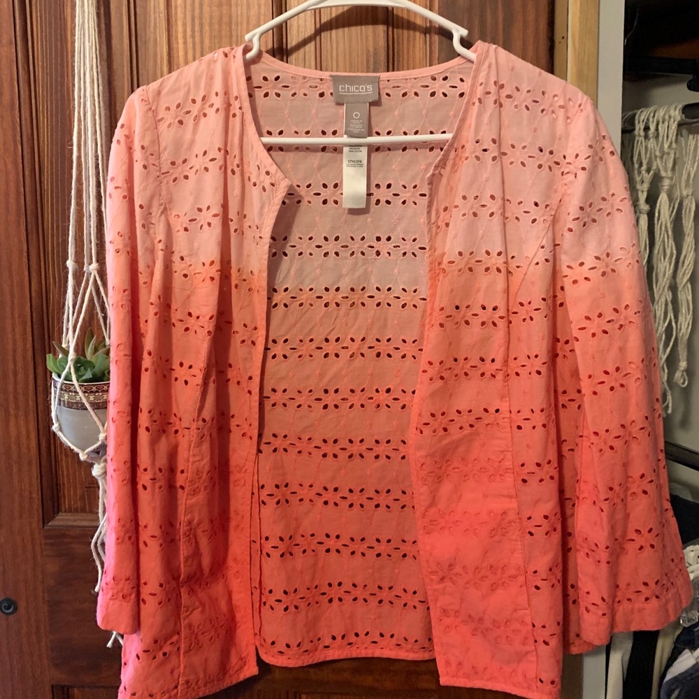 cute lace/see thru cardigan